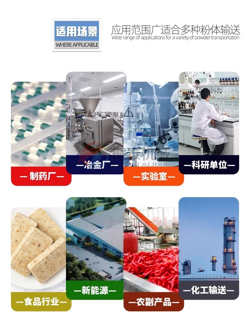 PVA聚乙醇粉料振動篩配套真空上料機(jī)適用場景